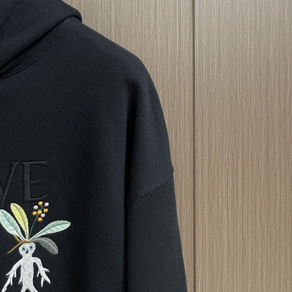 Loewe embroidered hooded sweatshirt - Picture 4 of 7